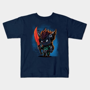 Chibi Blue Devil Kids T-Shirt